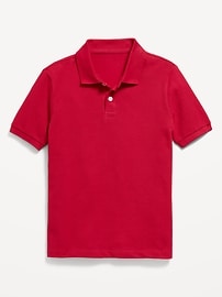 Image number 2 showing, School Uniform Pique Polo Shirt for Boys