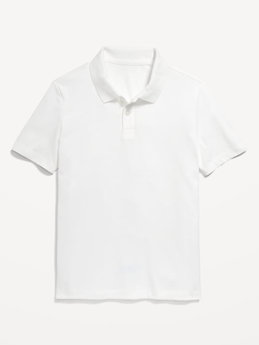 View large product image 2 of 3. School Uniform Jersey Polo Shirt for Boys