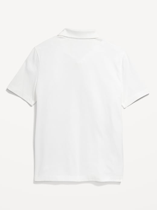 Image number 3 showing, School Uniform Jersey Polo Shirt for Boys