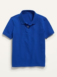 Image number 2 showing, School Uniform Pique Polo Shirt for Boys