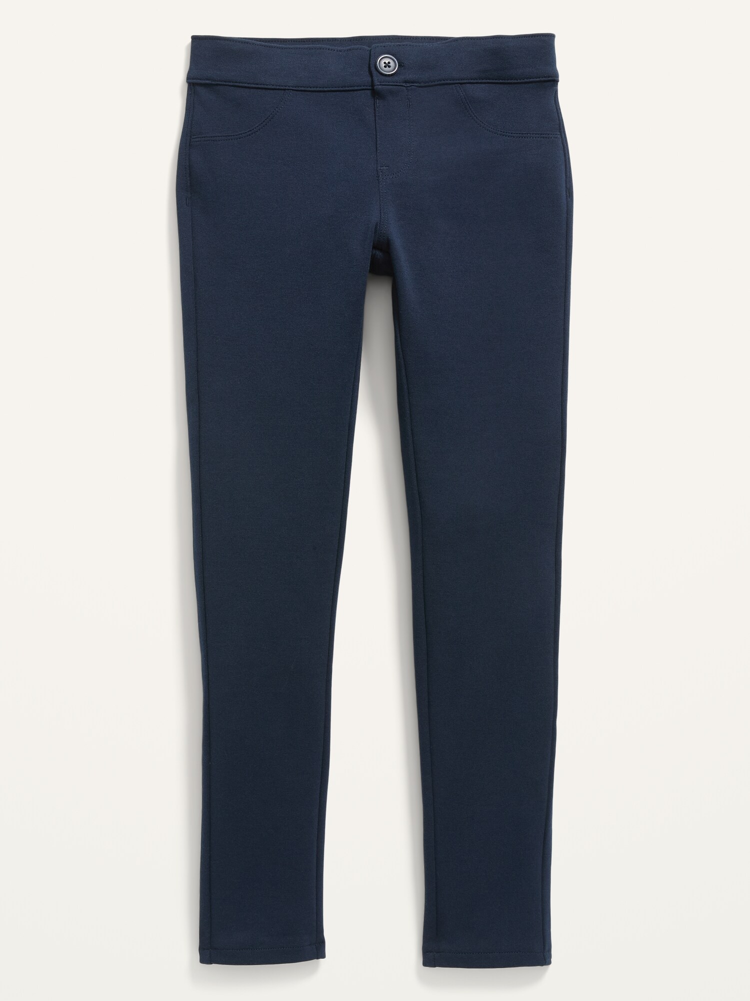 Брюки Old Navy School Uniform Ponte-Knit Jeggings для девочек, цвет: Чернильный синий — фото 4