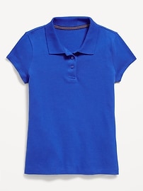 Image number 2 showing, Uniform Pique Polo Shirt for Girls