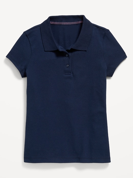 View large product image 2 of 4. Uniform Pique Polo Shirt for Girls