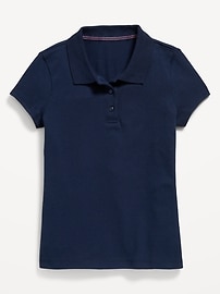 Image number 2 showing, Uniform Pique Polo Shirt for Girls