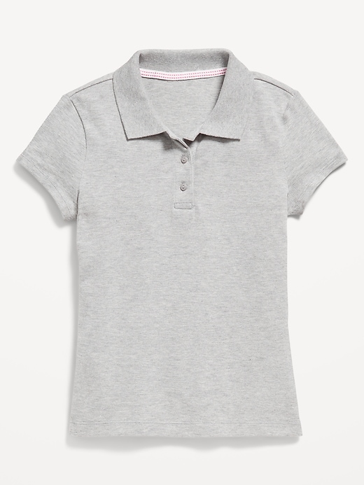 View large product image 2 of 4. Uniform Pique Polo Shirt for Girls