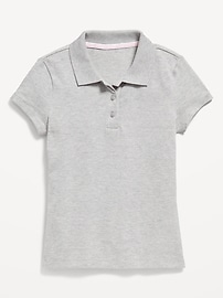 Image number 2 showing, Uniform Pique Polo Shirt for Girls