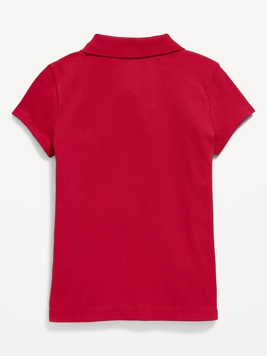Image number 3 showing, Uniform Pique Polo Shirt for Girls