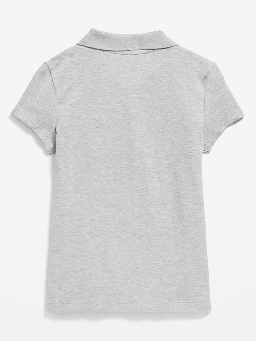Image number 3 showing, Uniform Pique Polo Shirt for Girls
