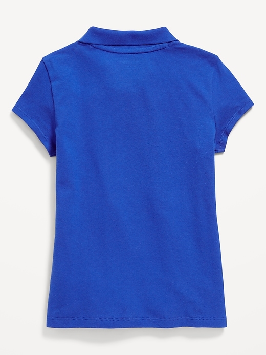 Image number 3 showing, Uniform Pique Polo Shirt for Girls