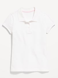 Image number 2 showing, Uniform Pique Polo Shirt for Girls