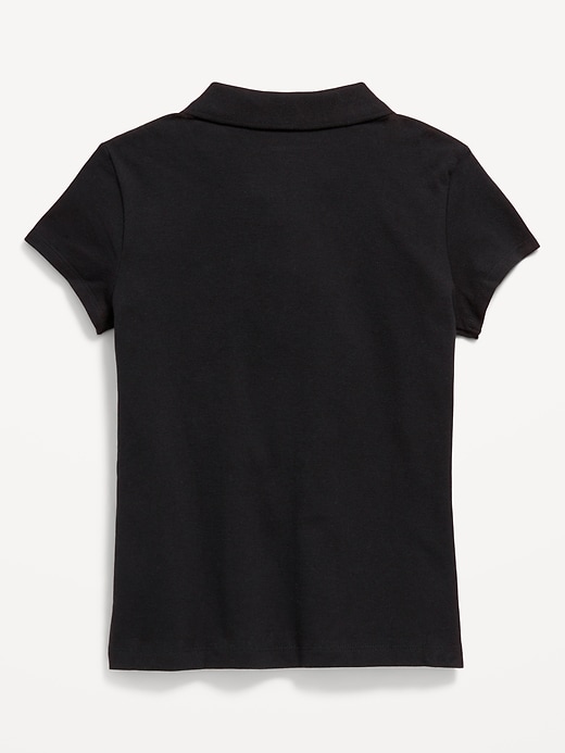 Image number 3 showing, Uniform Pique Polo Shirt for Girls