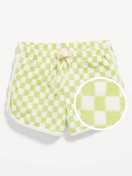 View large product image 2 of 2. Loop Terry Dolphin-Hem Shorts for Toddler Girls