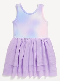 View large product image 4 of 4. Sleeveless Bodysuit Tiered Tutu Dress for Toddler Girls