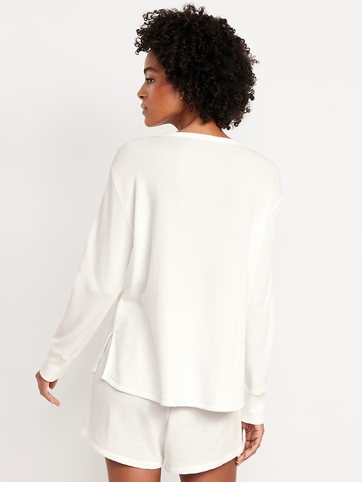 Image number 2 showing, Waffle Lounge Long-Sleeve Top