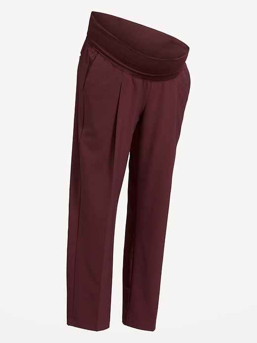 Image number 6 showing, Maternity Rollover-Waist Billie Trouser