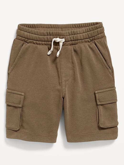 View large product image 2 of 2. Functional-Drawstring Pull-On Shorts for Toddler Boys