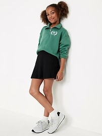 View large product image 3 of 4. High-Waisted Pleated Performance Skort for Girls