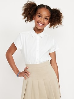 Girls' White Shirts & Blouses | Old Navy