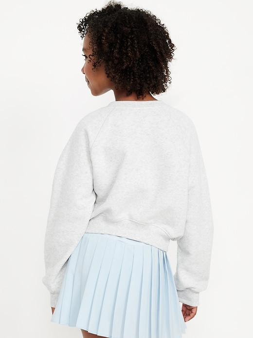 View large product image 2 of 4. Raglan-Sleeve Crew-Neck Sweatshirt for Girls