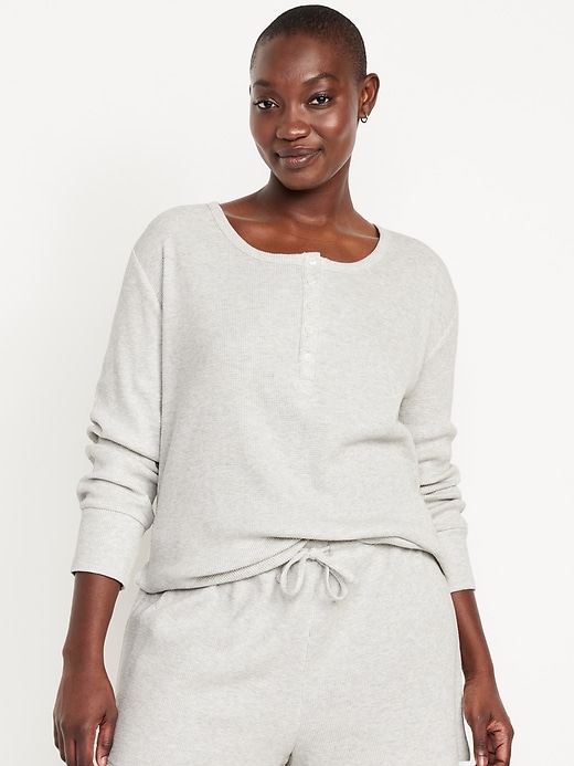 Image number 5 showing, Waffle Lounge Long-Sleeve Top