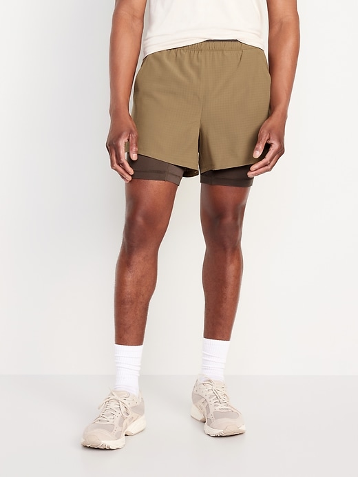 Image number 1 showing, 2-in-1 Trail Shorts -- 4-inch inseam