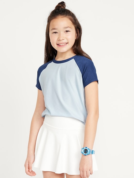 View large product image 1 of 4. Cloud 94 Soft Raglan-Sleeve T-Shirt for Girls
