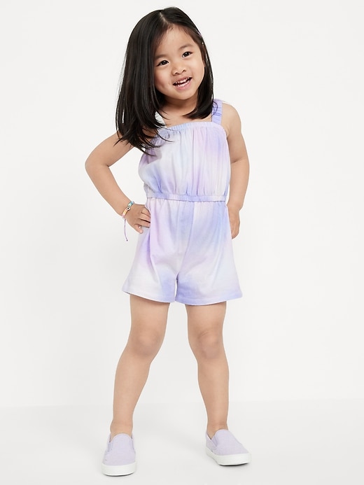 View large product image 1 of 3. Printed Sleeveless Romper for Toddler Girls