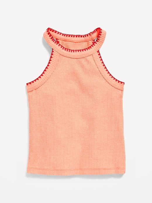 View large product image 2 of 2. Fitted Halter Tank Top for Toddler Girls