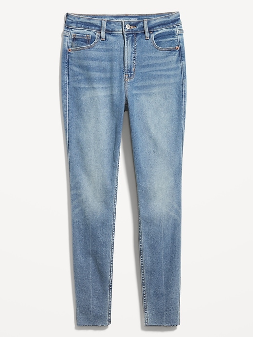Image number 4 showing, Extra High-Waisted Rockstar 360° Stretch Super-Skinny Cut-Off Ankle Jeans