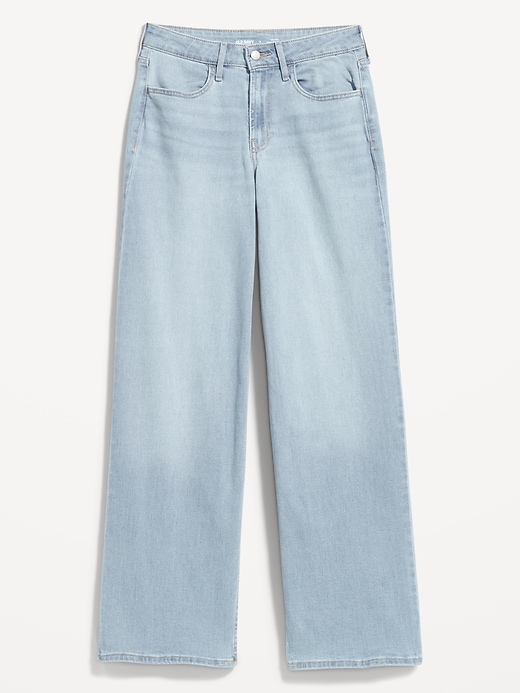 Image number 4 showing, High-Waisted Wow Wide-Leg Jeans