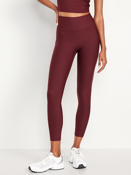 Image number 1 showing, High-Waisted PowerSoft 7/8 Leggings