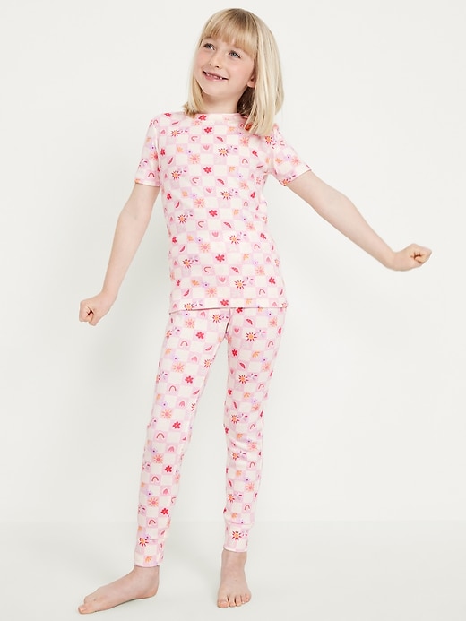 View large product image 1 of 4. Printed Snug-Fit Pajama Set for Girls