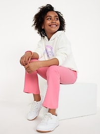 View large product image 3 of 4. Full-Length Flared Leggings for Girls