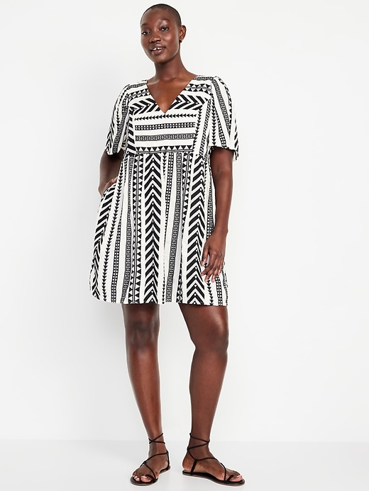 Jacquard Mini Swing Dress | Old Navy