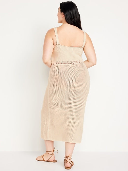 Image number 8 showing, Sleeveless Crochet Midi Dress