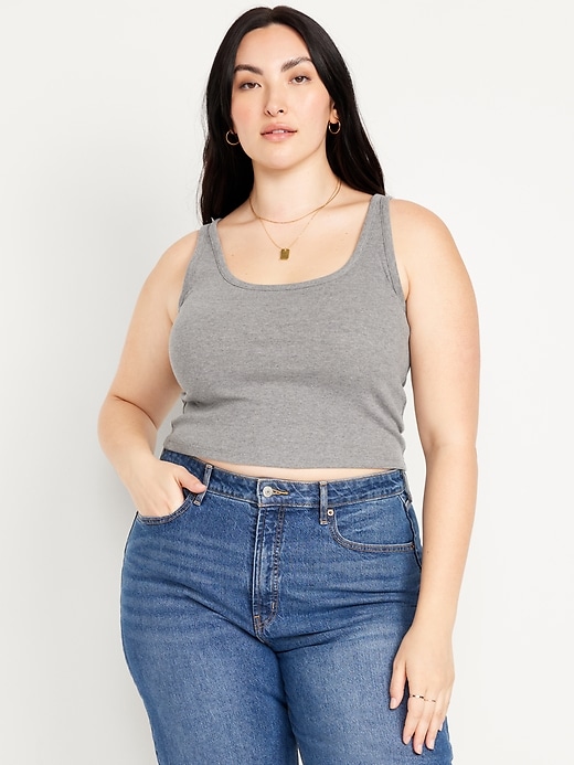 Image number 7 showing, Ribbed Crop Tank Top