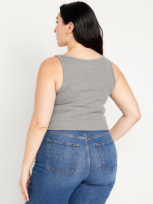Image number 8 showing, Ribbed Crop Tank Top