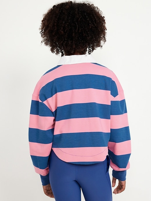 View large product image 2 of 4. Collared Striped Pullover Top for Girls