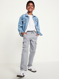 View large product image 3 of 4. Built-In Flex Tapered Tech Cargo Pants for Boys