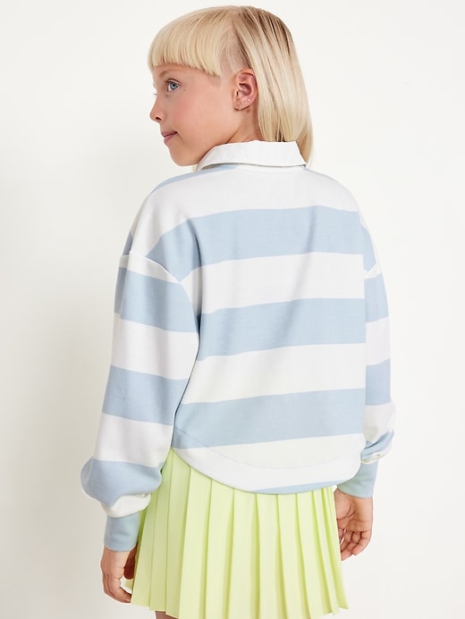 View large product image 2 of 4. Collared Striped Pullover Top for Girls