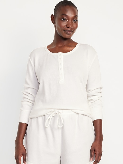Image number 5 showing, Waffle Lounge Long-Sleeve Top