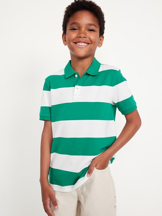 View large product image 1 of 3. Printed Pique Polo Shirt for Boys