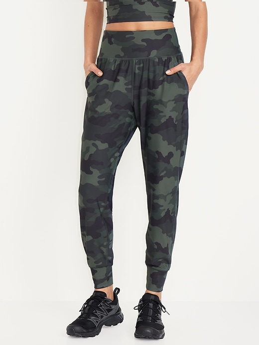 Image number 1 showing, High-Waisted PowerSoft Joggers