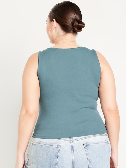 Image number 8 showing, Cinched Rib-Knit Tank Top
