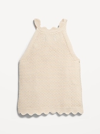 View large product image 3 of 3. Crochet-Knit Tank Top for Girls