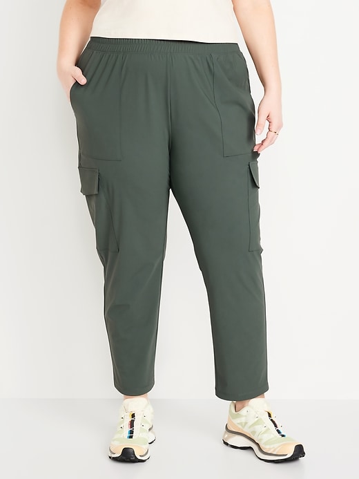 Image number 7 showing, High-Waisted SleekTech Cargo Ankle Pants