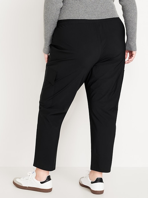 Image number 7 showing, High-Waisted SleekTech Cargo Ankle Pants