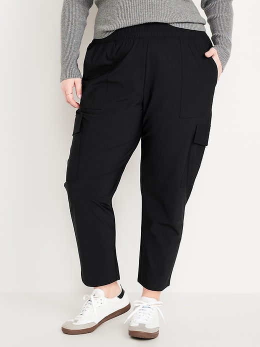 Image number 6 showing, High-Waisted SleekTech Cargo Ankle Pants