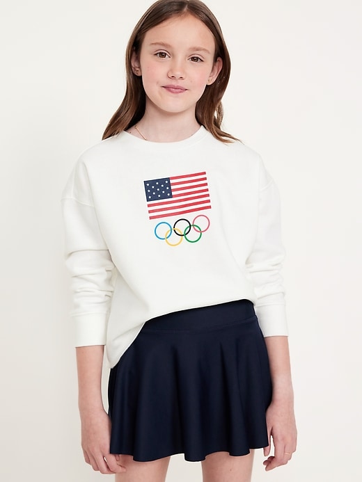 View large product image 1 of 4. IOC Heritage© Graphic Crew-Neck Sweatshirt for Girls