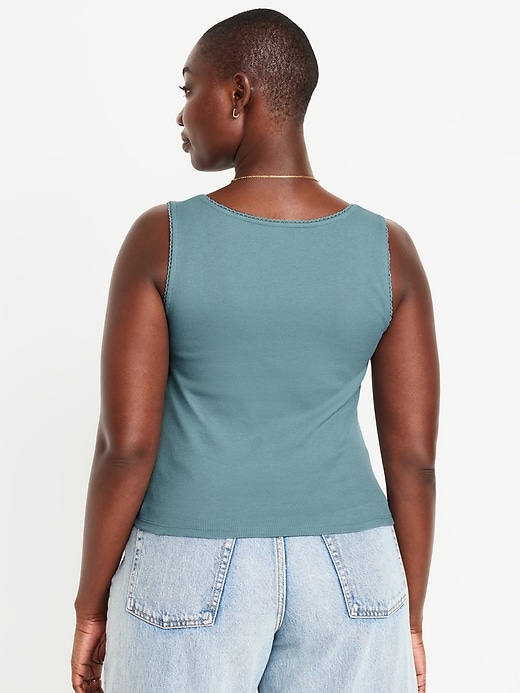 Image number 6 showing, Cinched Rib-Knit Tank Top